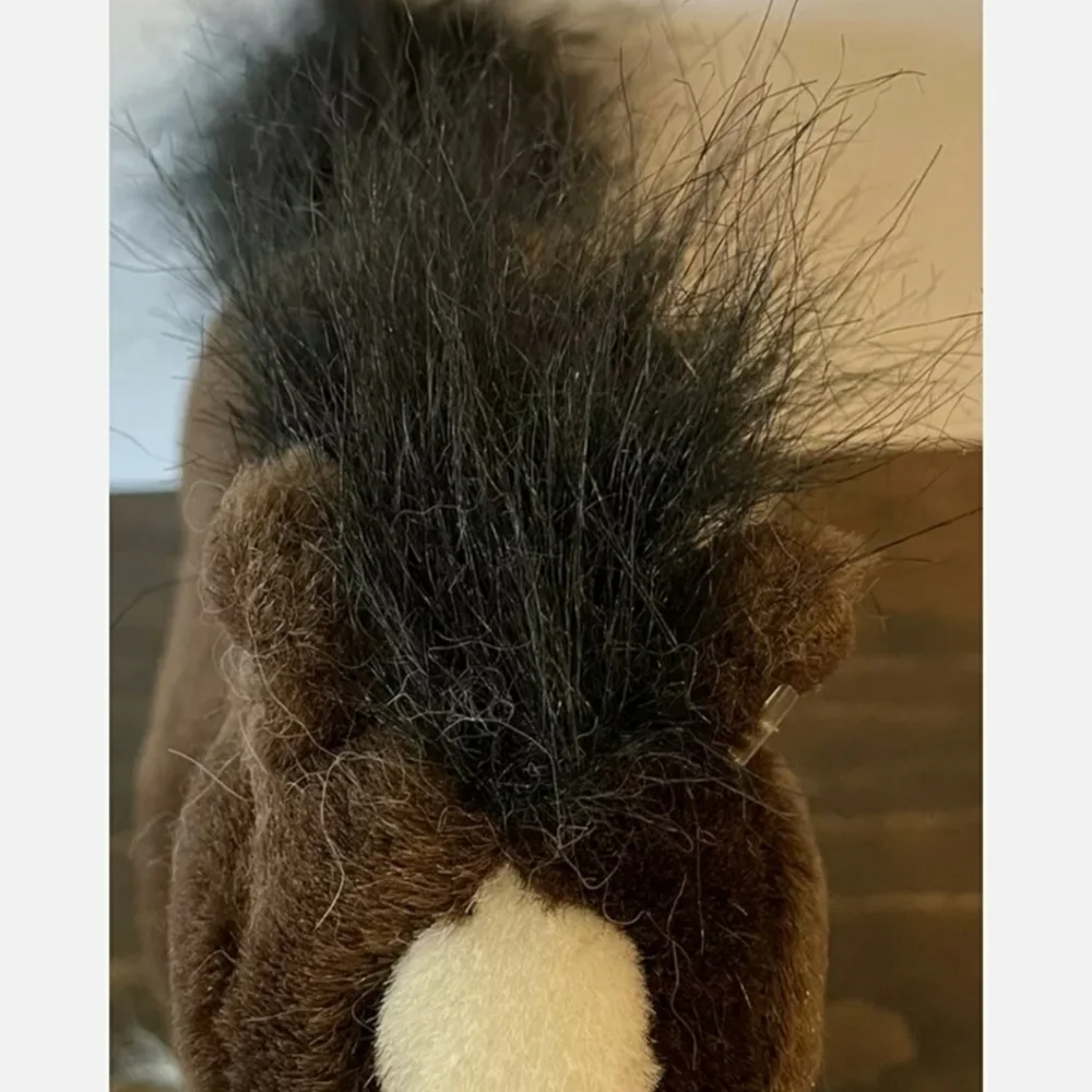 Gund “Dale” Clydesdale Firm Plush Horse Stuffed Animal Realistic Toy Brown White